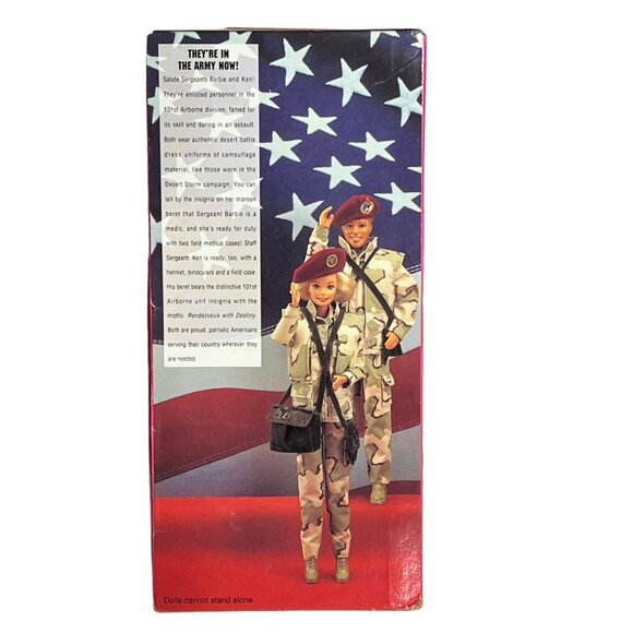 Army Barbie Stars n Stripes Vintage Doll in Box - Picture 2 of 5